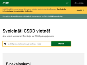 'csdd.lv' screenshot