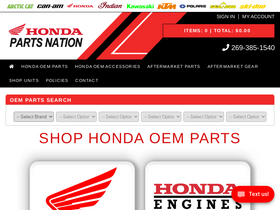 'hondapartsnation.com' screenshot