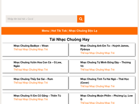 'nhacchuonghinhnen.com' screenshot