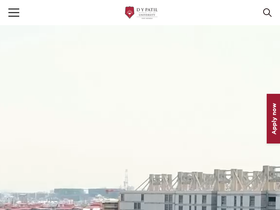 'dypatil.edu' screenshot