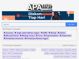 'apaitu.web.id' screenshot