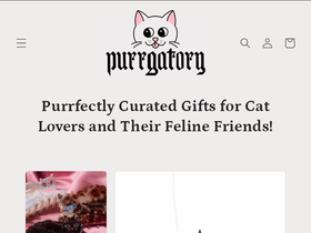 shoppurrgatory.com homepage screenshot