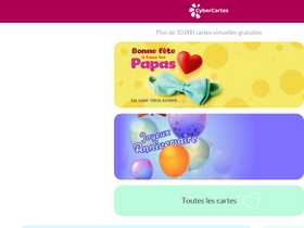 'cybercartes.com' screenshot