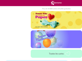 'envoi.cybercartes.com' screenshot