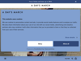 'adaysmarch.com' screenshot