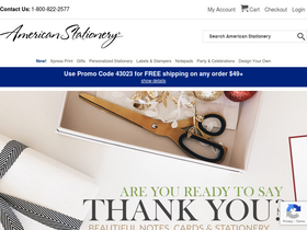 'americanstationery.com' screenshot