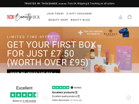 'okbeautybox.co.uk' screenshot