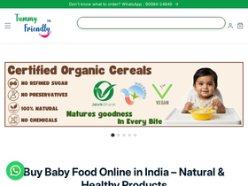 tummyfriendlyfoods.com homepage screenshot