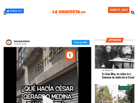 'laorquesta.mx' screenshot