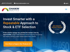 'chaikinanalytics.com' screenshot