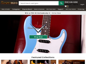 'themusiczoo.com' screenshot