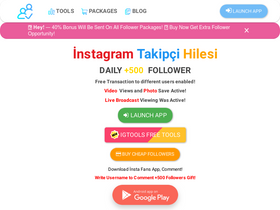 'insfollow.com' screenshot