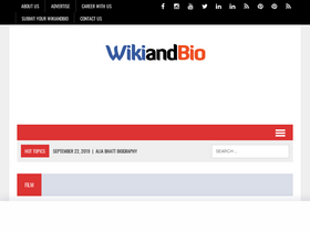 'wikiandbio.com' screenshot