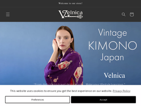 velnica-japan.com homepage screenshot