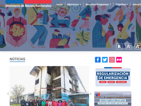 'bienesnacionales.cl' screenshot