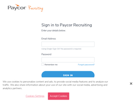'recruitingbypaycor.com' screenshot