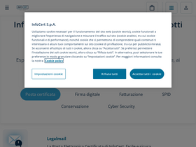 'infocert.it' screenshot