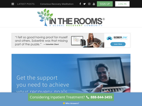 'intherooms.com' screenshot