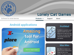 'lonelycatgames.com' screenshot