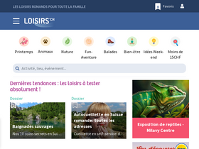 'loisirs.ch' screenshot