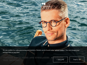'vintage-sunglasses-shop.com' screenshot
