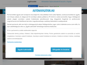 'autonavigator.hu' screenshot