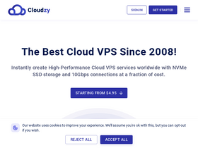 'cloudzy.com' screenshot
