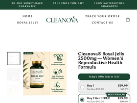 trycleanova.com homepage screenshot