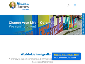 'colombiavisas.com' screenshot