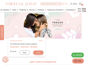 'virtualjoias.com' screenshot