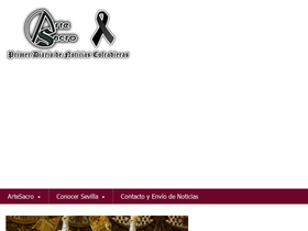 'artesacro.org' screenshot