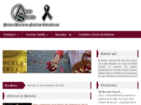 'artesacro.org' screenshot