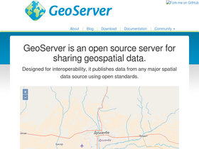 'geoserver.org' screenshot