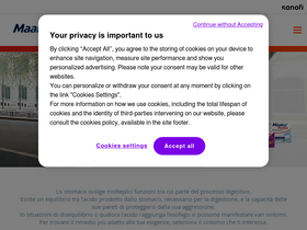 'maalox.it' screenshot