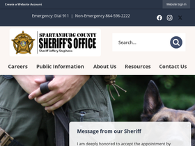 'spartanburgsheriff.org' screenshot