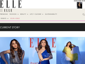 'elle.in' screenshot