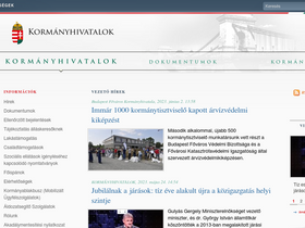 'kormanyhivatal.hu' screenshot