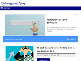 'myinvestmentideas.com' screenshot