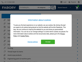 'fabory.com' screenshot