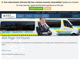 'racp.edu.au' screenshot