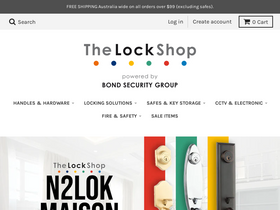 'thelockshop.com.au' screenshot