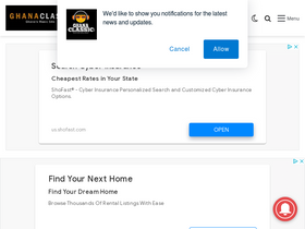 'ghanaclasic.com' screenshot