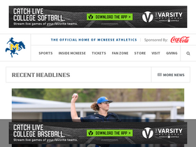 'mcneesesports.com' screenshot