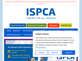 'ispca.ie' screenshot