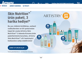 'amway.com.tr' screenshot