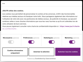 'joa.fr' screenshot