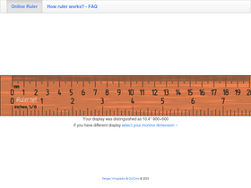 'iruler.net' screenshot