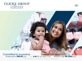 'clicksgroup.co.za' screenshot