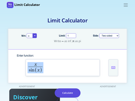 'limitcalculator.online' screenshot
