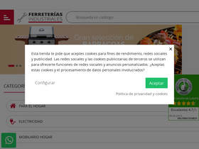 'ferreteriasindustriales.es' screenshot